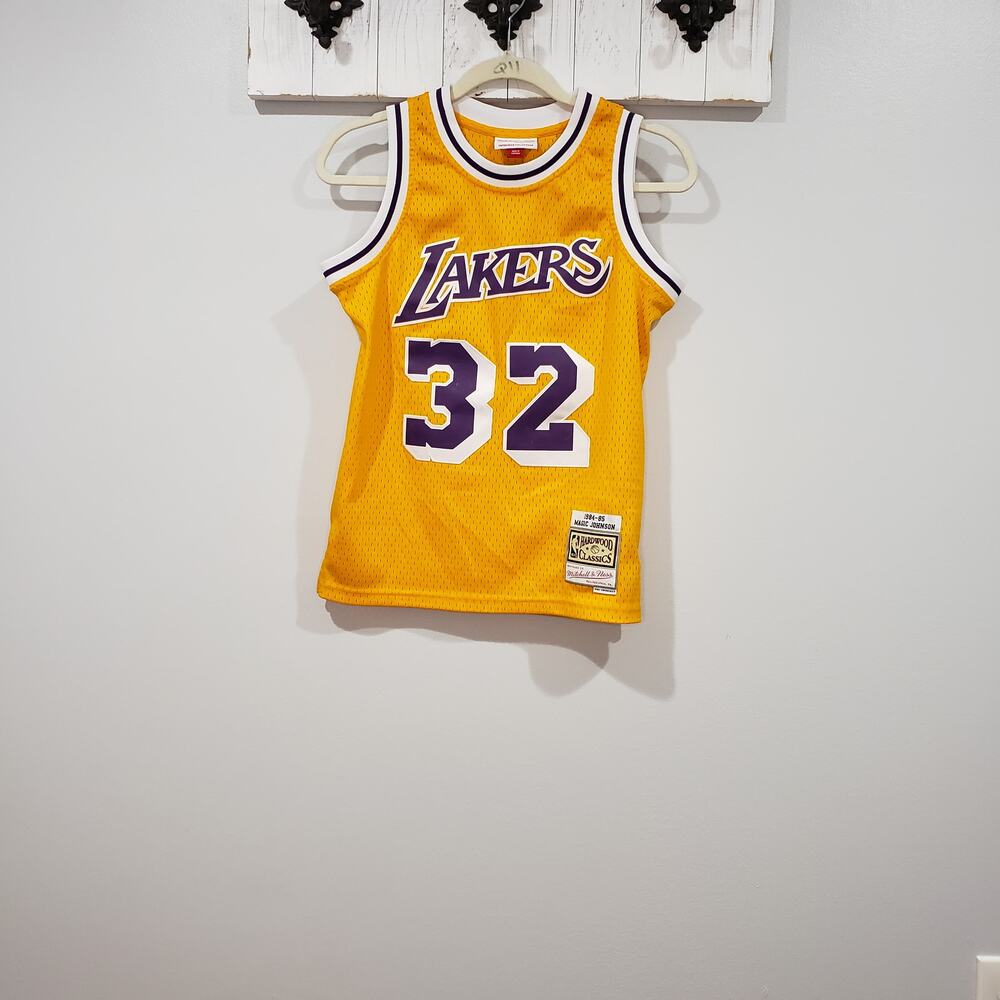 Magic Johnson Lakers Mitchell & Ness Jersey Kids M